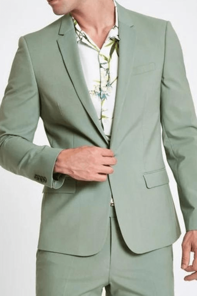 Men Suits Wedding 3 Piece Mint Green Formal Fashion Party Wear Slim Fit  Dinner Suits